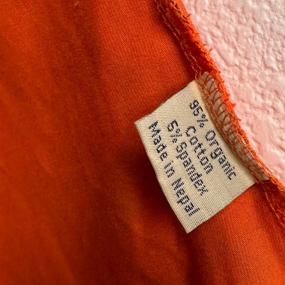 Synergy Organic Clothing Active Tank Built-in Support in Vibrant Orange - Picture 3 of 5